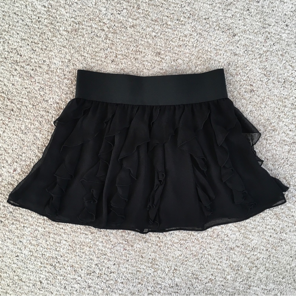 Express Sheer Ruffle Skirt